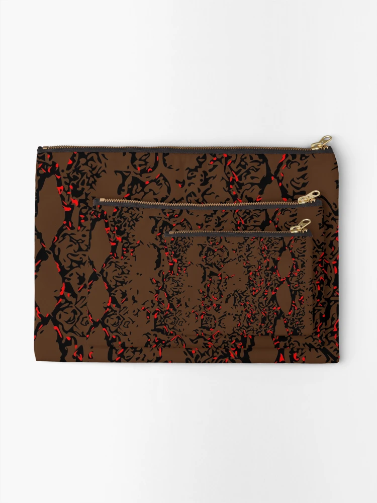 Thumbnail 2 of 4, Zipper Pouch, Python Skin Design designed and sold by DesignFantazia.