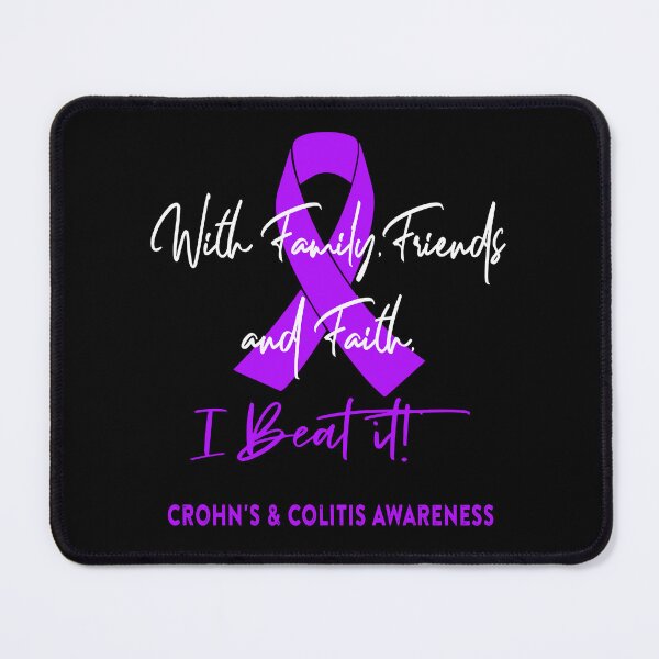 Item preview, Crohn's & Colitis Warrior - With Family, Friends, and Faith - I BEAT IT! designed and sold by Robbsyn.