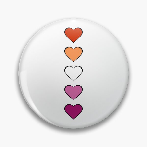 Item preview, Lesbian Pride Flag Hearts designed and sold by Creations-By-Em.