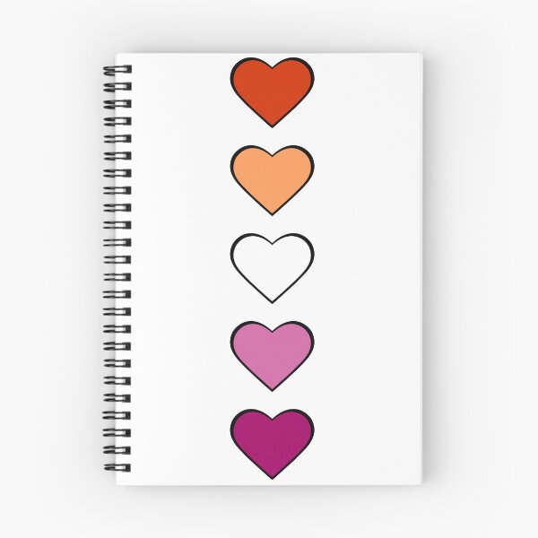 Item preview, Lesbian Pride Flag Hearts designed and sold by Creations-By-Em.
