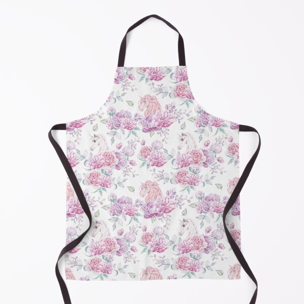 Item preview, Watercolor hand painted cute floral unicorn digital painting, repeat pattern designed and sold by tiana-geo.