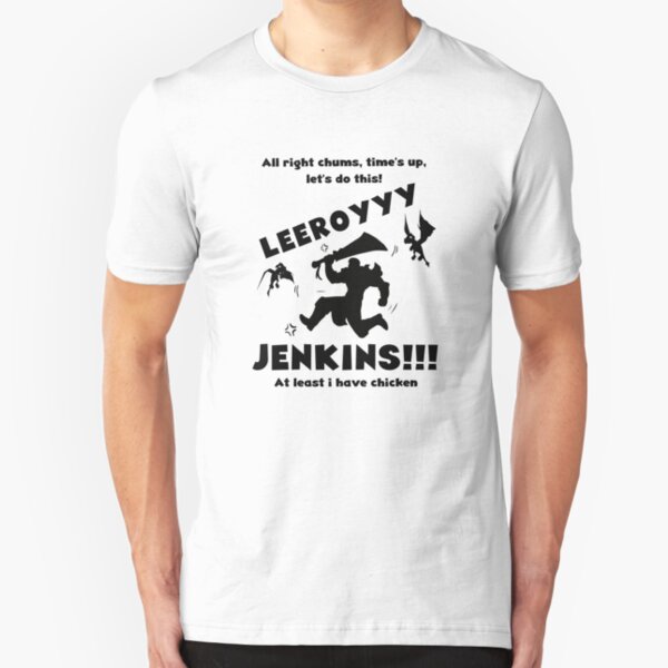 Leeroy Jenkins !!! Slim Fit T-Shirt