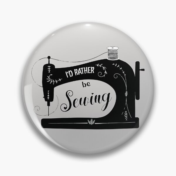 Item preview, I'd rather be sewing antique elegant sewing machine funny sewing fashion designer tailor seamstress gifts designed and sold by MetalicBabe.