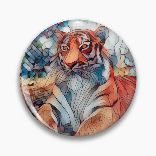 Item preview, Majestic Tiger Artwork Produced With Prismatic Art Design designed and sold by CreativeCranium.