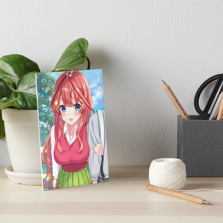 Miku Nakano, Quintessential Quintuplets, Anime Waifu, 5-toubun no Hanayome,  Nino Art Board Print for Sale by boutique shop