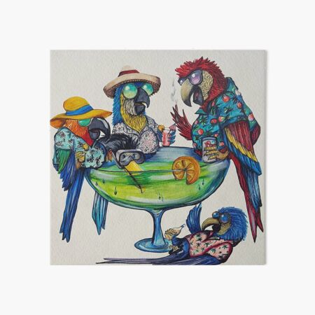 Welcome to Parrotise Art Board Print