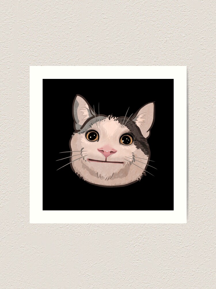 cat meme Art Print for Sale by tttatia