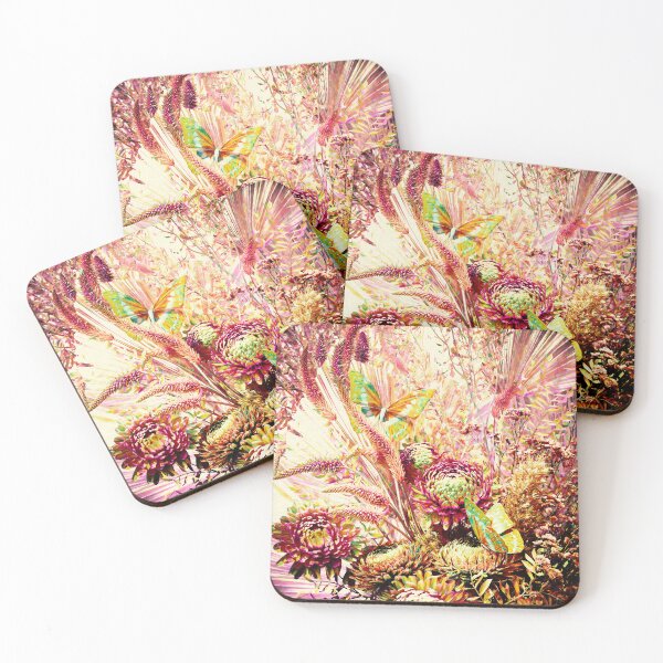 Item preview, colorful magical flowers butterflies designed and sold by MantillArt.