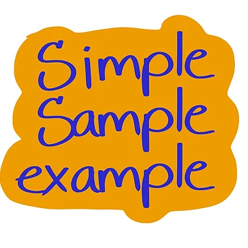 Artwork thumbnail, Simple Sample Example in Orange by SpaceQueenKee ⭐️⭐️⭐️⭐️⭐️