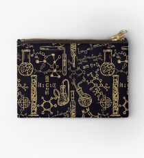 Old chemistry laboratory seamless pattern Zipper Pouch