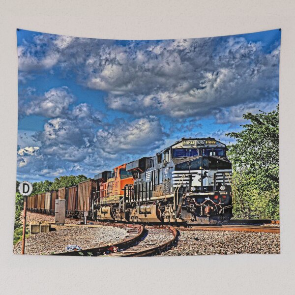 Item preview, Diesel Locos, Hauling Coal Wagons, Locomotives Train Railroad Railway designed and sold by TheTrainRoom.