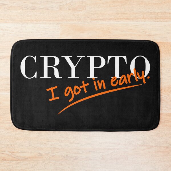 Item preview, Crypto - I Got In Early - Clothing, Home, Gifts and Personal - White Print - VBK – VisionsByKaren designed and sold by VisionsByKaren.