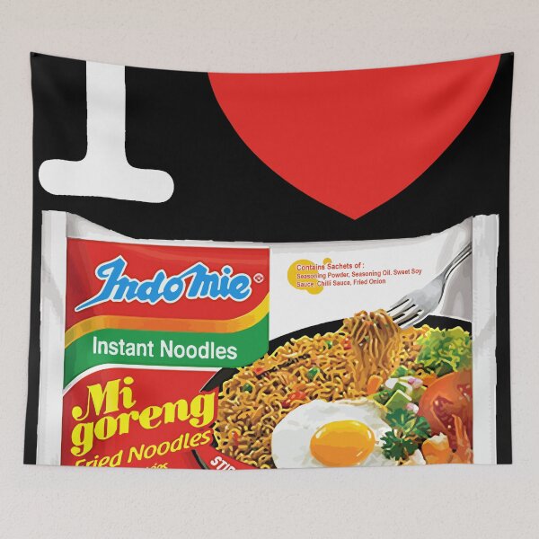 Item preview, I love mi goreng i heart mi goreng Indomie Migoreng with White I designed and sold by Ilovemigoreng.
