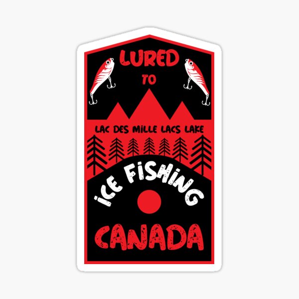  lac de mille lacs lake ice fishing canada winter fishing gifts
