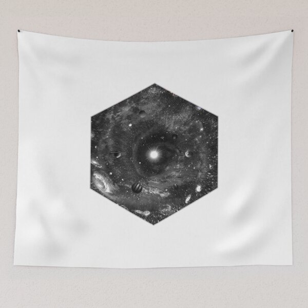Item preview, Hexagonal View of the Universe (black & white) designed and sold by Pablo Carlos Budassi.