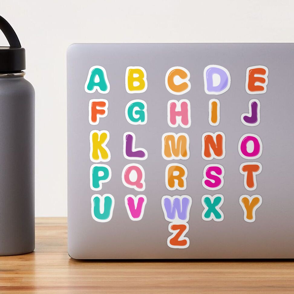 Alaxciax 110pcs Alphabet Stickers, Alphabet Lore Stickers Alphabet Stickers  for Kids Creative Preschool Education Alphabet Stickers for Water Bottles