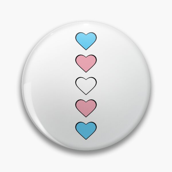 Item preview, Transgender Pride Flag Hearts designed and sold by Creations-By-Em.