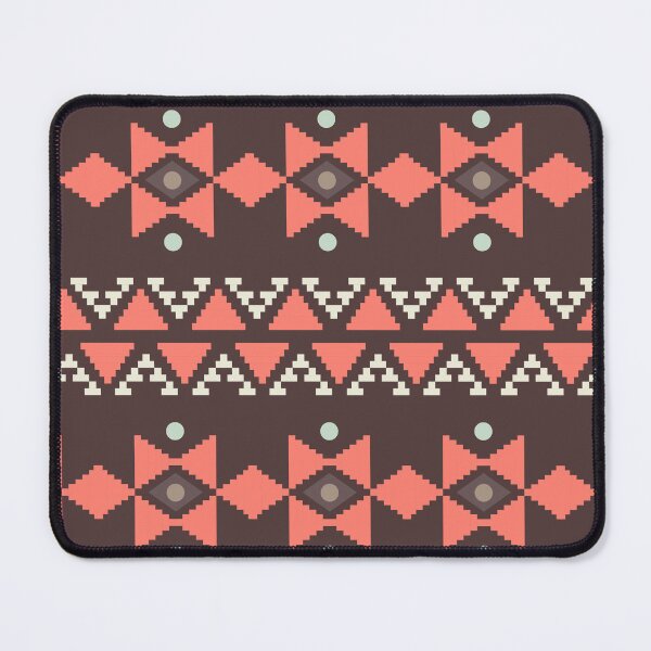 Item preview, Geometric Triangles Compilation in Rose Gold and Maron - Multicolor Boho Motif designed and sold by Yeldiz.
