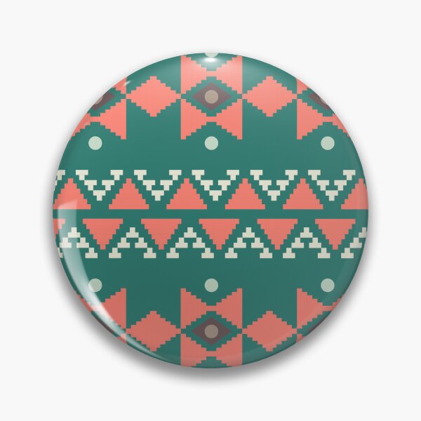 Item preview, Geometric Triangles Compilation in Rose Gold and Green - Multicolor Boho Motif designed and sold by Yeldiz.