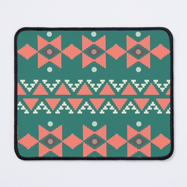 Item preview, Geometric Triangles Compilation in Rose Gold and Green - Multicolor Boho Motif designed and sold by Yeldiz.