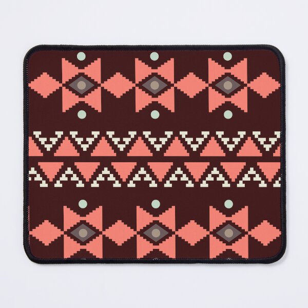 Item preview, Geometric Triangles Compilation in Rose Gold and Dark Red - Multicolor Boho Motif designed and sold by Yeldiz.