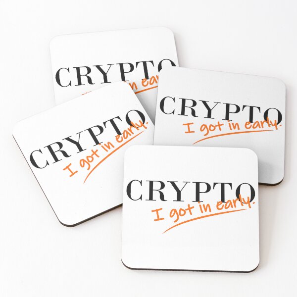 Item preview, Crypto - I Got In Early - Clothing, Home, Gifts and Personal - Black Print - VBK - VisionsByKaren designed and sold by VisionsByKaren.