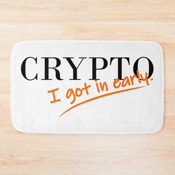 Item preview, Crypto - I Got In Early - Clothing, Home, Gifts and Personal - Black Print - VBK - VisionsByKaren designed and sold by VisionsByKaren.