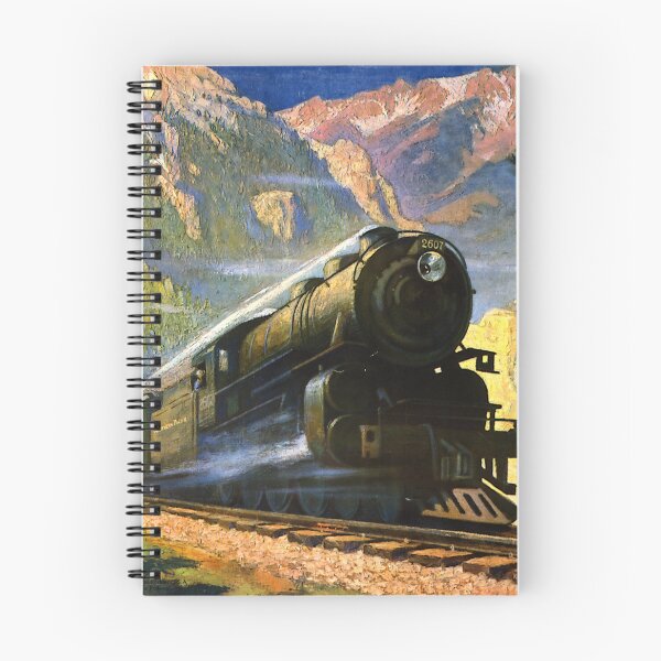Item preview, North Coast Limited in Montana Rockies from Vintage Poster, Express Steam Locomotive Train Railroad Railway designed and sold by TheTrainRoom.
