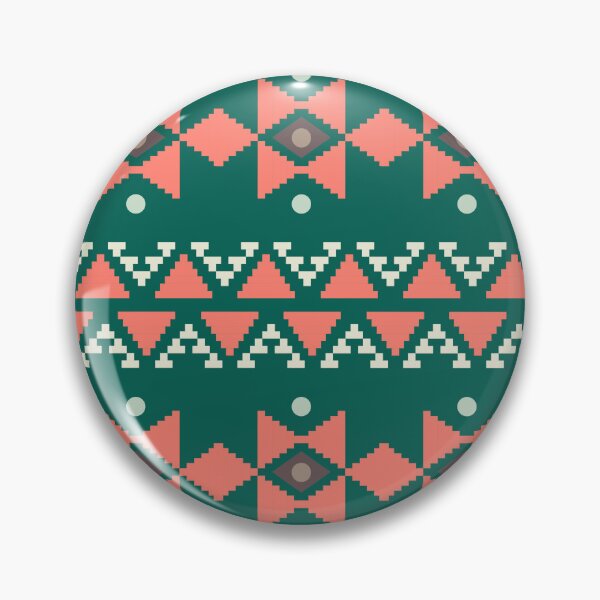 Item preview, Geometric Triangles Compilation in Rose Gold and Green - Multicolor Boho Motif designed and sold by Yeldiz.