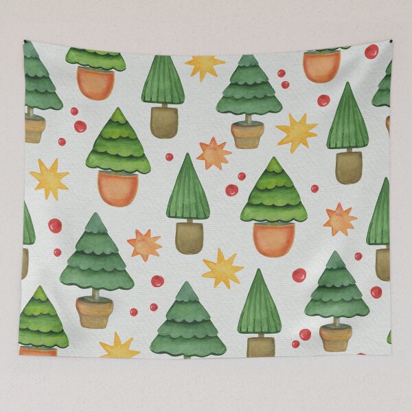 Item preview, Cute Christmas Tree Pattern, Xmas Tree Pattern designed and sold by antevasinart.