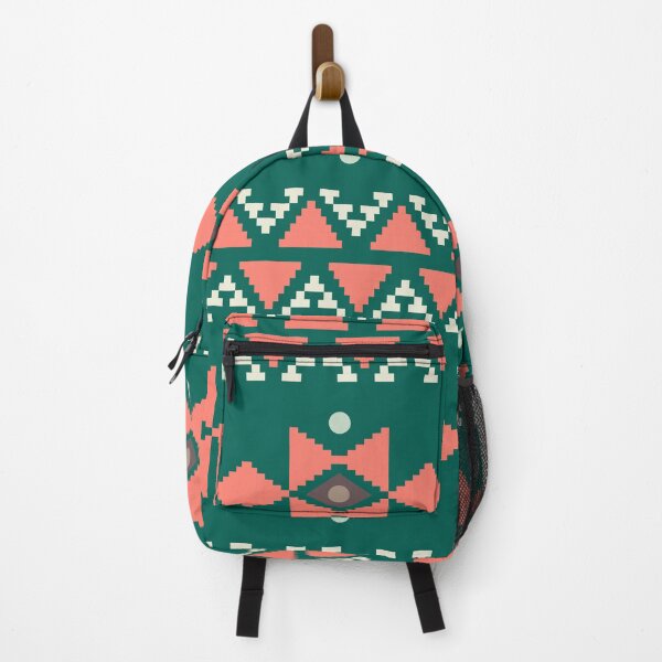 Item preview, Geometric Triangles Compilation in Rose Gold and Green - Multicolor Boho Motif designed and sold by Yeldiz.