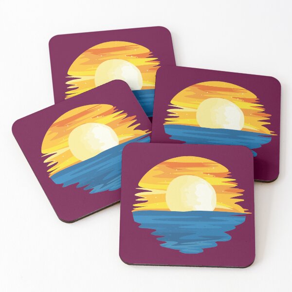 Item preview, Beautiful sun and sea scenery hand drawing gift mom son girlfriend sister designed and sold by CHOOSEYOURS SHOP.