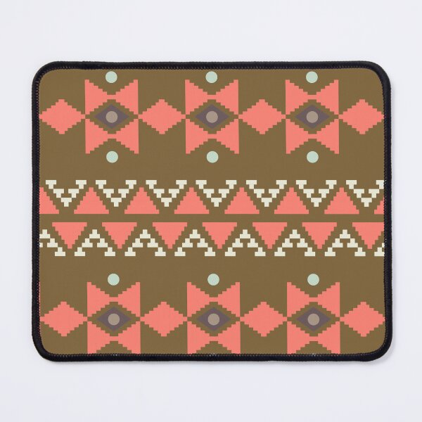 Item preview, Geometric Triangles Compilation in Rose Gold and Beige - Multicolor Boho Motif designed and sold by Yeldiz.