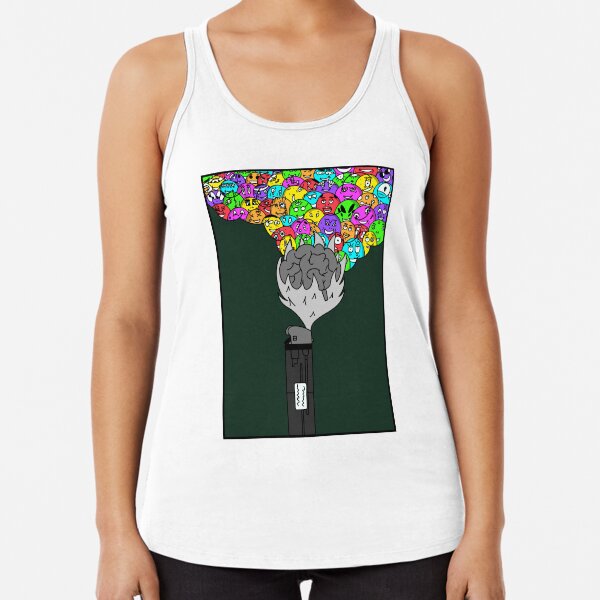 Burn the Brain Racerback Tank Top