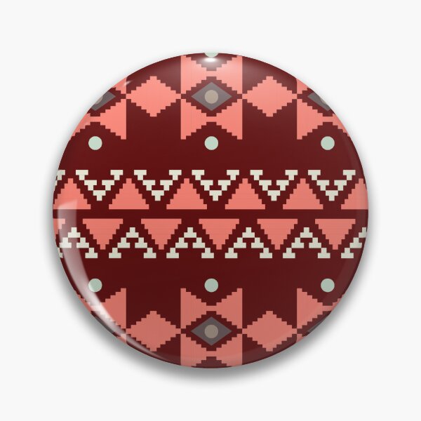 Item preview, Geometric Triangles Compilation in Rose Gold and Dark Red - Multicolor Boho Motif designed and sold by Yeldiz.