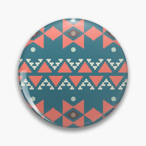 Item preview, Geometric Triangles Compilation in Rose Gold and Blue - Multicolor Boho Motif designed and sold by Yeldiz.