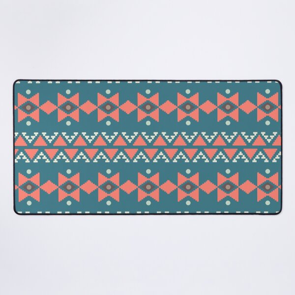 Item preview, Geometric Triangles Compilation in Rose Gold and Blue - Multicolor Boho Motif designed and sold by Yeldiz.