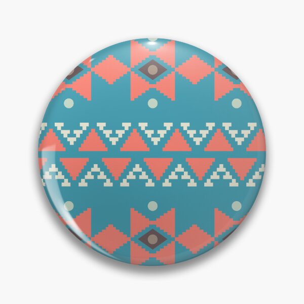 Item preview, Geometric Triangles Compilation in Rose Gold and Blue - Multicolor Boho Motif designed and sold by Yeldiz.