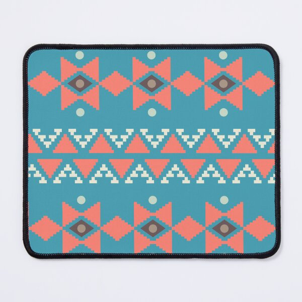Item preview, Geometric Triangles Compilation in Rose Gold and Blue - Multicolor Boho Motif designed and sold by Yeldiz.