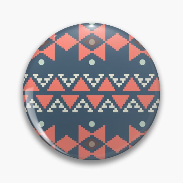 Item preview, Geometric Triangles Compilation in Rose Gold and Blue - Multicolor Boho Motif designed and sold by Yeldiz.