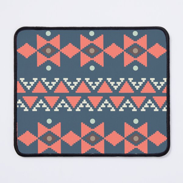 Item preview, Geometric Triangles Compilation in Rose Gold and Blue - Multicolor Boho Motif designed and sold by Yeldiz.
