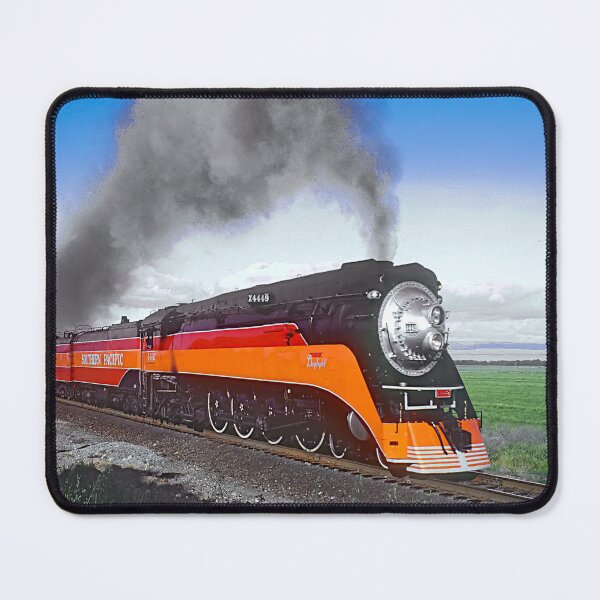 Item preview, SP Daylight Express Steam Locomotive Train Railroad Railway designed and sold by TheTrainRoom.