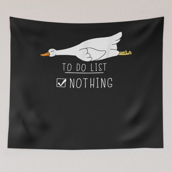 Item preview, Duck Cute Kawaii Lazy Animal To Do List Nothing designed and sold by LikesConnie.