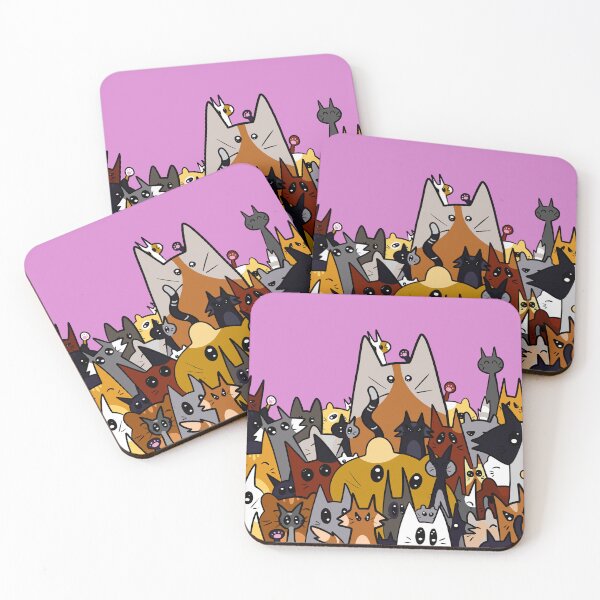 Item preview, Kitty Cat Crowd in Color  designed and sold by AvalonUnmuzzled.