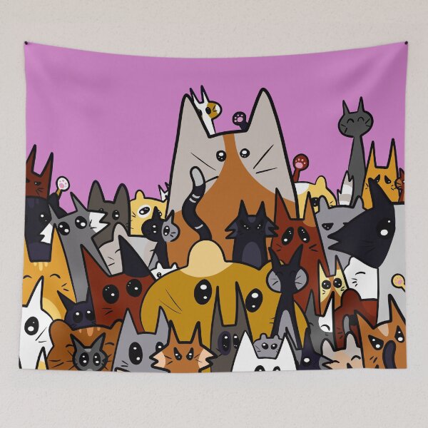 Item preview, Kitty Cat Crowd in Color  designed and sold by AvalonUnmuzzled.