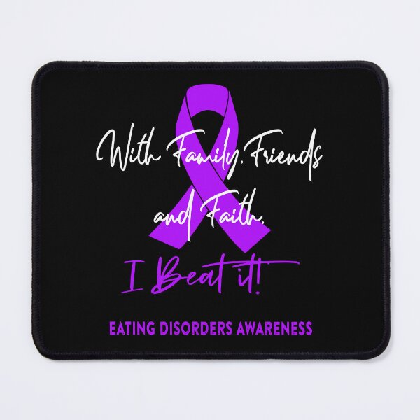 Item preview, Eating Disorders Warrior - With Family, Friends, and Faith - I BEAT IT! designed and sold by Robbsyn.