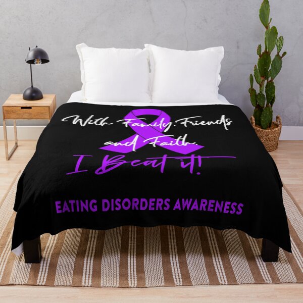 Item preview, Eating Disorders Warrior - With Family, Friends, and Faith - I BEAT IT! designed and sold by Robbsyn.