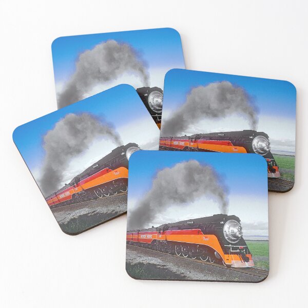 Item preview, SP Daylight Express Steam Locomotive Train Railroad Railway designed and sold by TheTrainRoom.