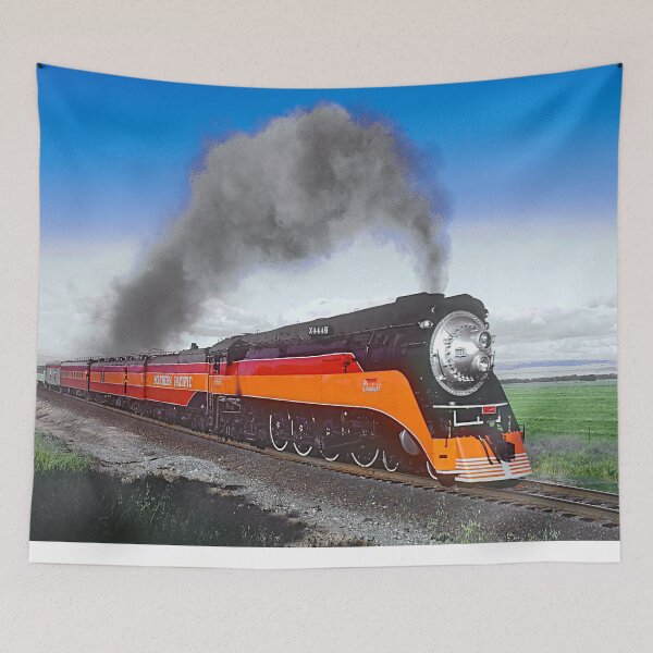 Item preview, SP Daylight Express Steam Locomotive Train Railroad Railway designed and sold by TheTrainRoom.