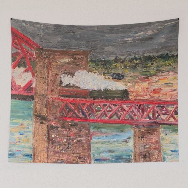 Item preview, Flying Scotsman steaming across Forth Bridge designed and sold by martydav.
